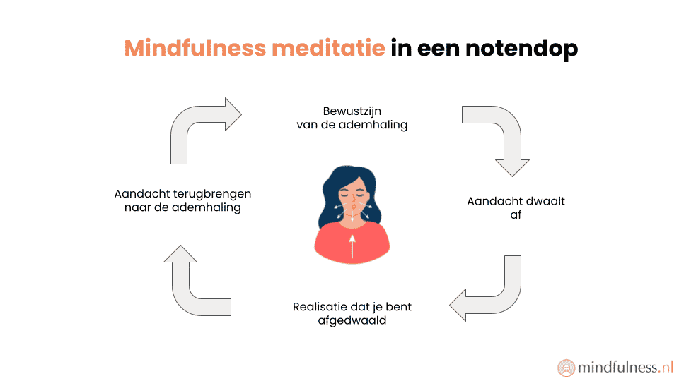Mindfulness meditatie in een notendop